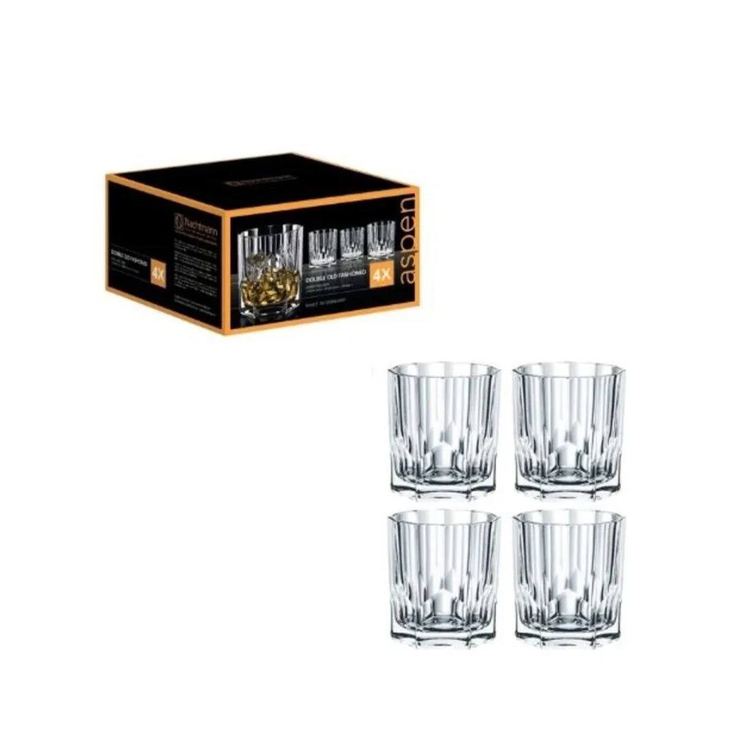Nachtmann Aspen Lead Free Crystal Whisky Tumbler Set of 4Pcs - Image 3