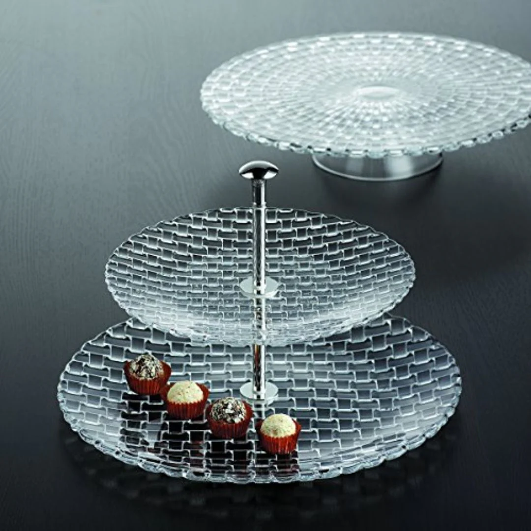 Nachtmann Lead Free Crystal 2 Tier Tray Large - Image 2