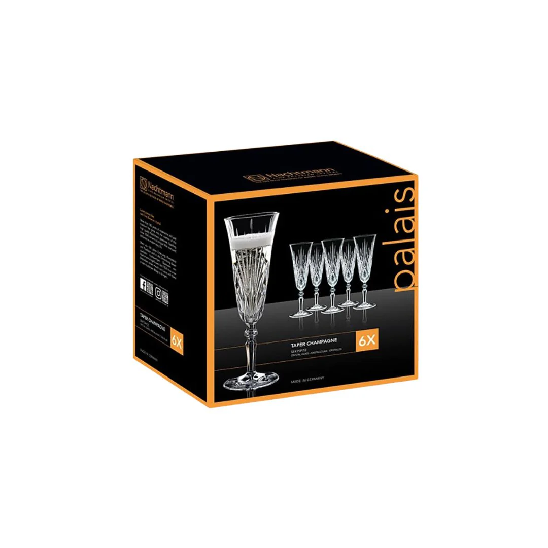 Nachtmann Lead Free Crystal Champagne Glass Set of 6Pcs - Image 3