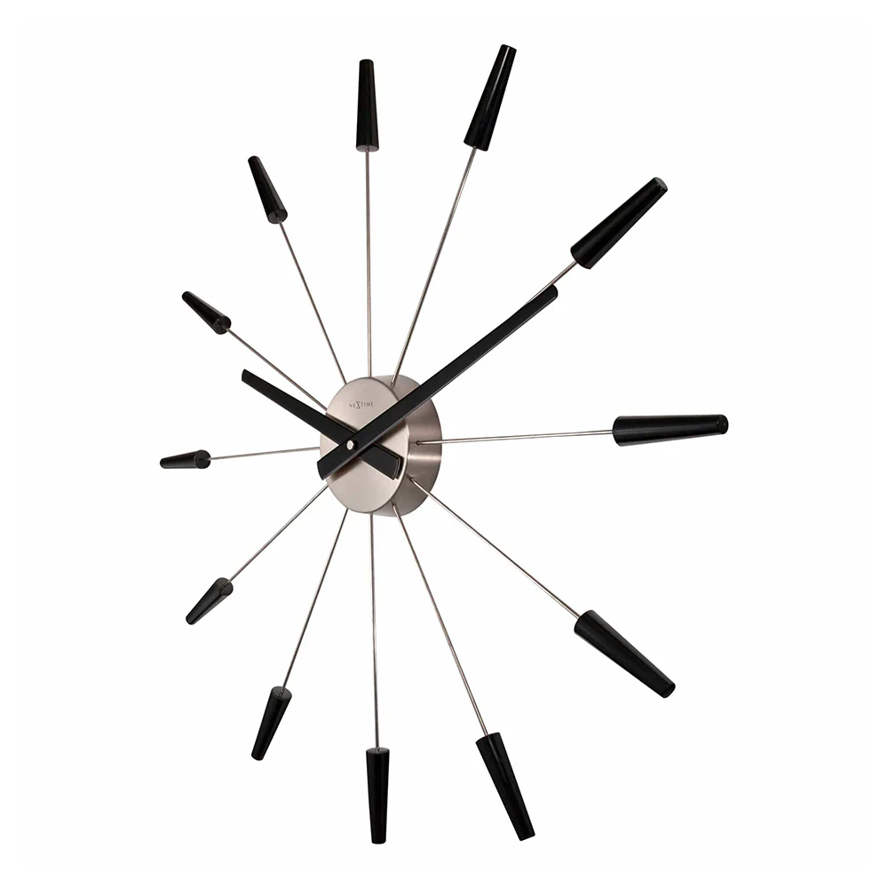 NeXtime Plug Inn Wall Clock 58cm (Black) - Image 6