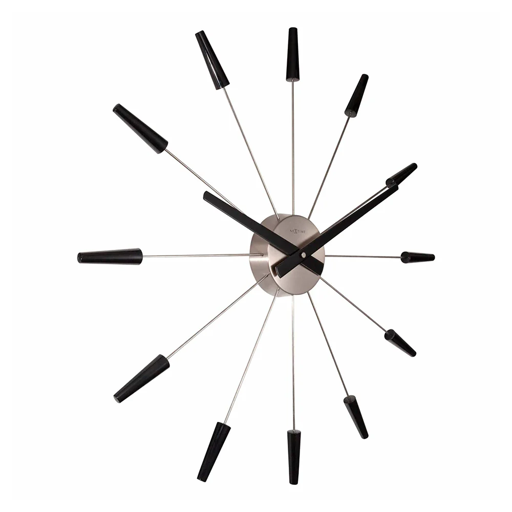 NeXtime Plug Inn Wall Clock 58cm (Black) - Image 7