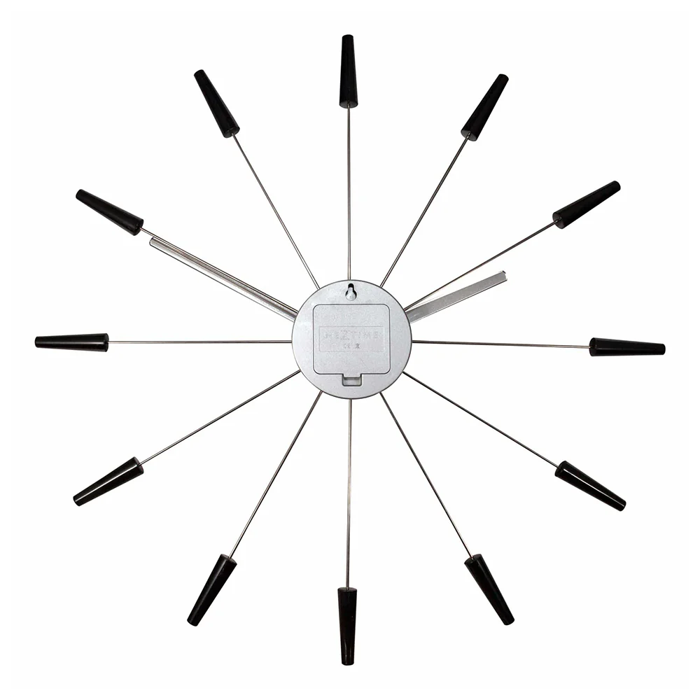 NeXtime Plug Inn Wall Clock 58cm (Black) - Image 9