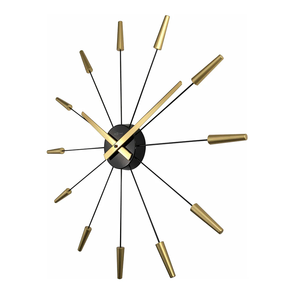 NeXtime Plug Inn Wall Clock 58cm (Gold) - Image 4
