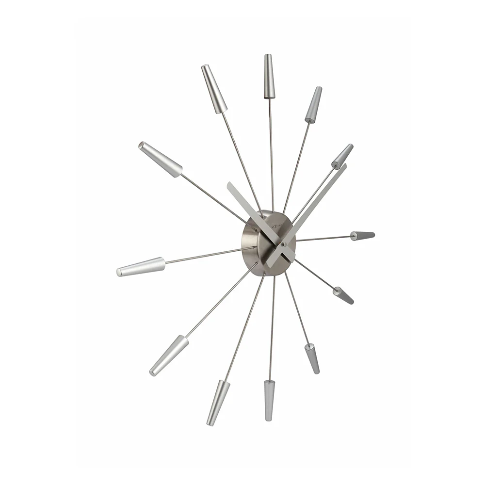 NeXtime Plug Inn Wall Clock 58cm (Silver) - Image 5