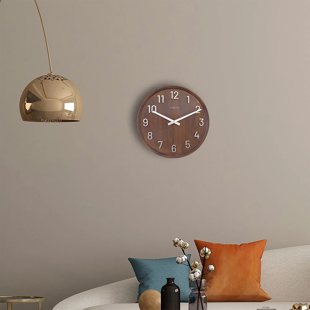NeXtime Precious Wall Clock 50cm (Brown) - Image 4