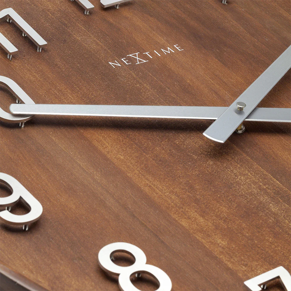 NeXtime Precious Wall Clock 50cm (Brown) - Image 7