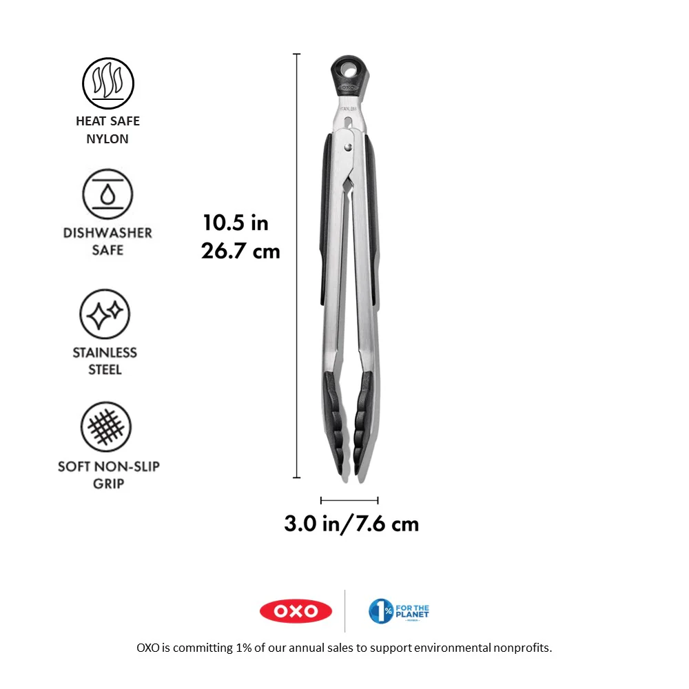 OXO Good Grips 23 cm Tongs with Nylon Head - Image 9