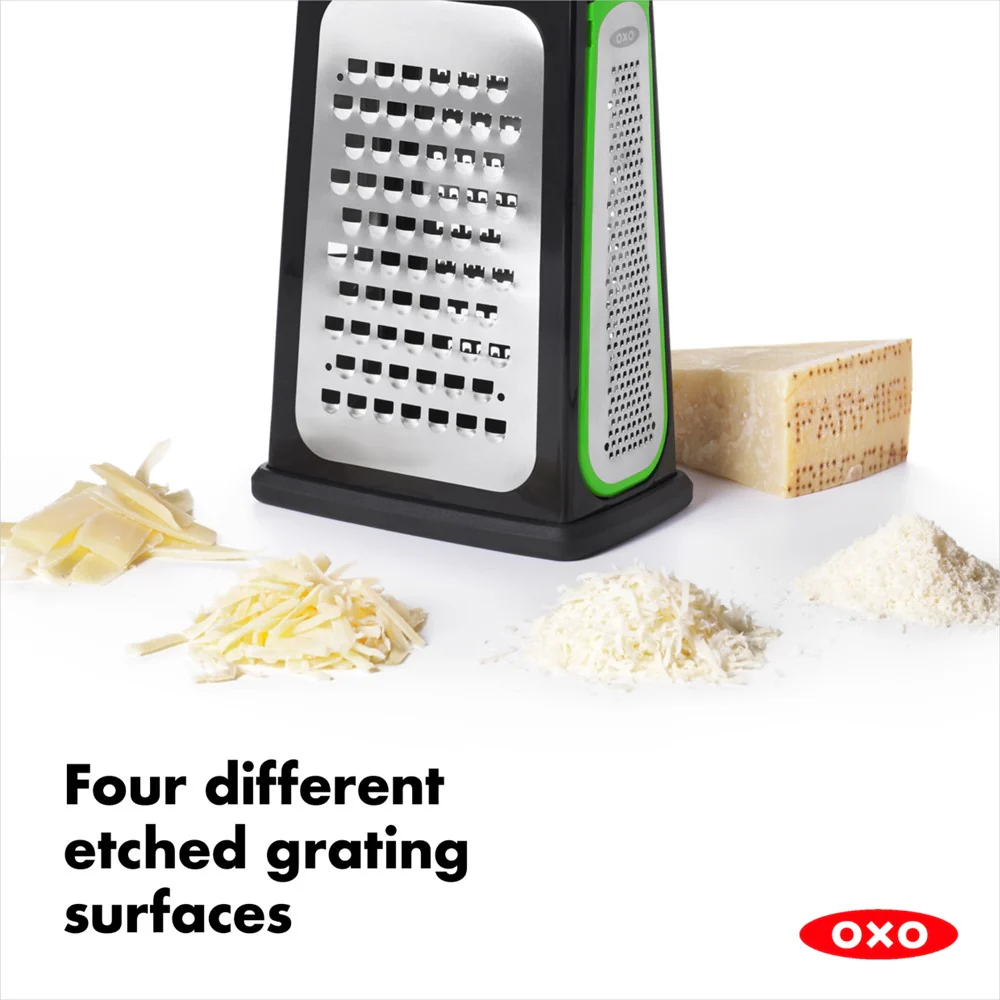 OXO Good Grips Box Grater with Removable Zester - Image 4