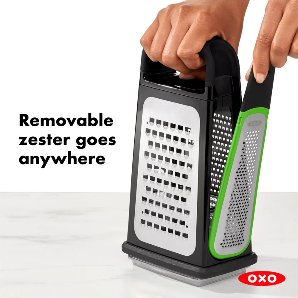 OXO Good Grips Box Grater with Removable Zester - Image 5