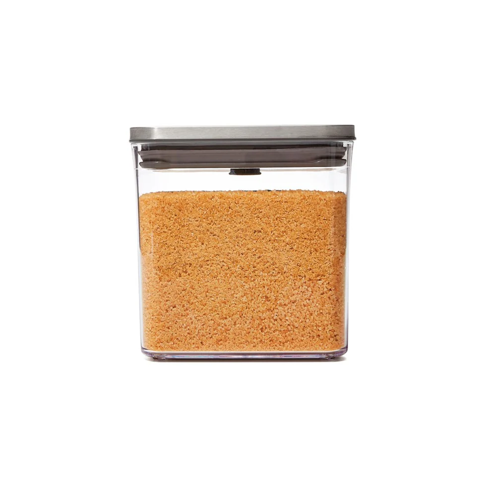 OXO SteeL POP Container Stainless Steel Big Square - Short, 2.6 L