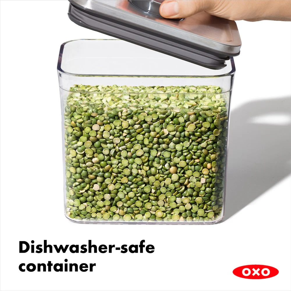 OXO SteeL POP Container Stainless Steel Big Square - Short, 2.6 L - Image 5