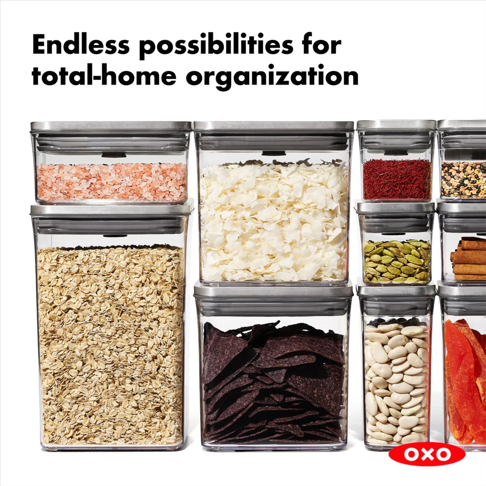 OXO SteeL POP Container Stainless Steel Rectangle - Medium, 2.6 L - Image 7