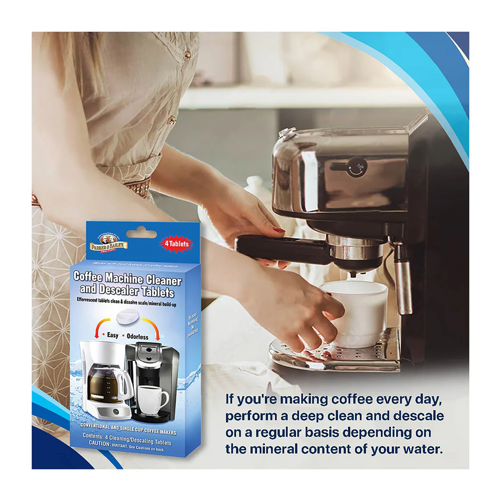 Parker & Bailey Coffee Machine Cleaner & De-Scaler Tablet - Image 5