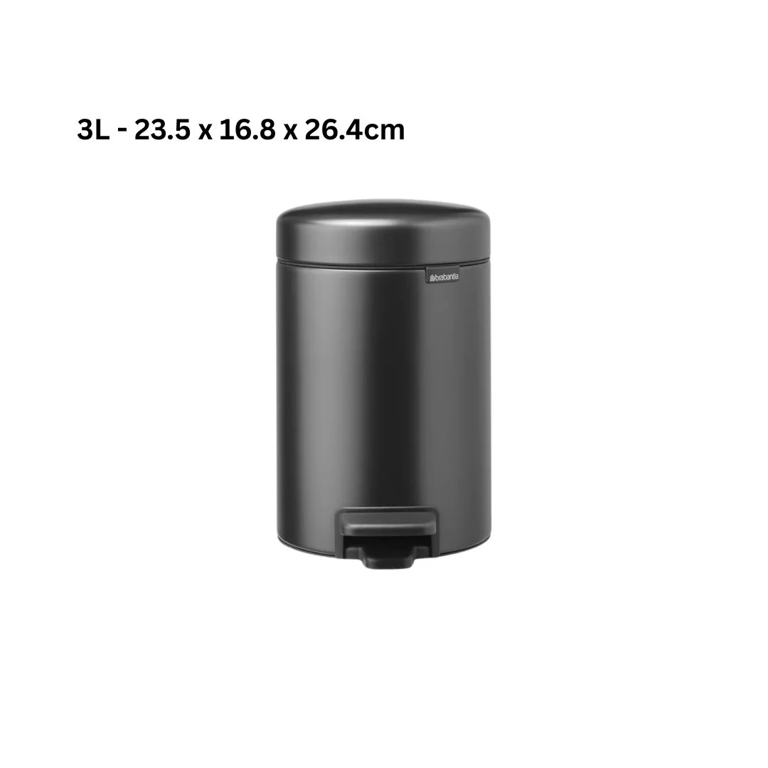 Brabantia Pedal Bin Newicon Soft Closing Confident Grey - Image 5