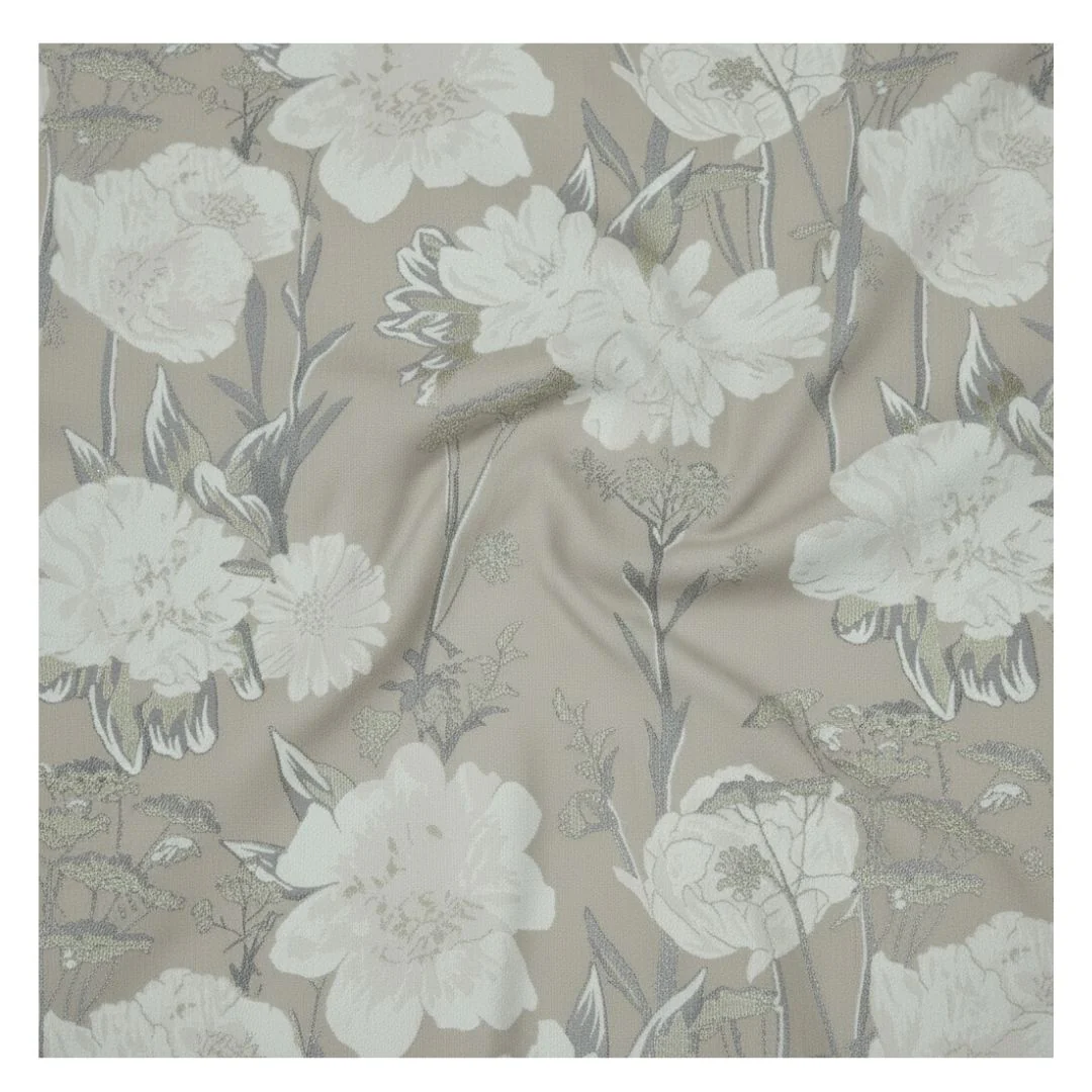 Rapee Parlour Damask Weave Oblong Cover Natural - Image 2