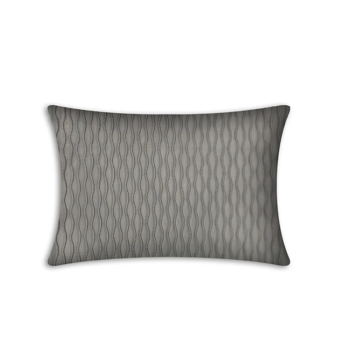 Rapee Pleats Velvet Foil Solid Oblong Cover - Image 5