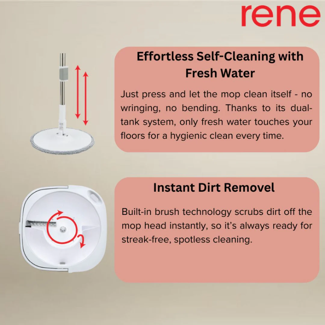 Rene Evio Dual Chamber Cleaning Mop - Image 5