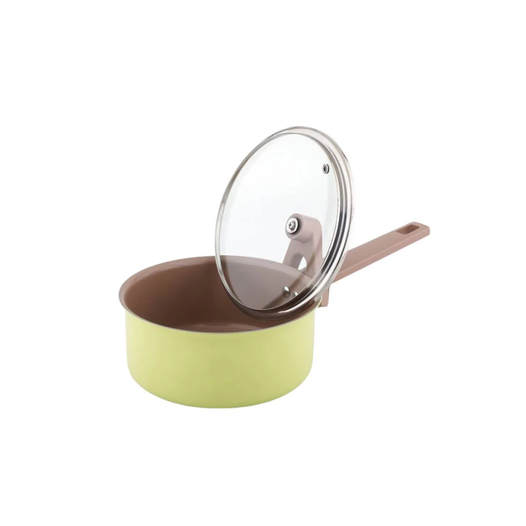Safico Pro Aluminium Nonstick Ceramic Induction Usable Saucepan With Standable Handle - Image 4