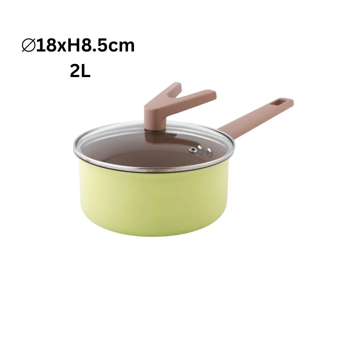 Safico Pro Aluminium Nonstick Ceramic Induction Usable Saucepan With Standable Handle - Image 7