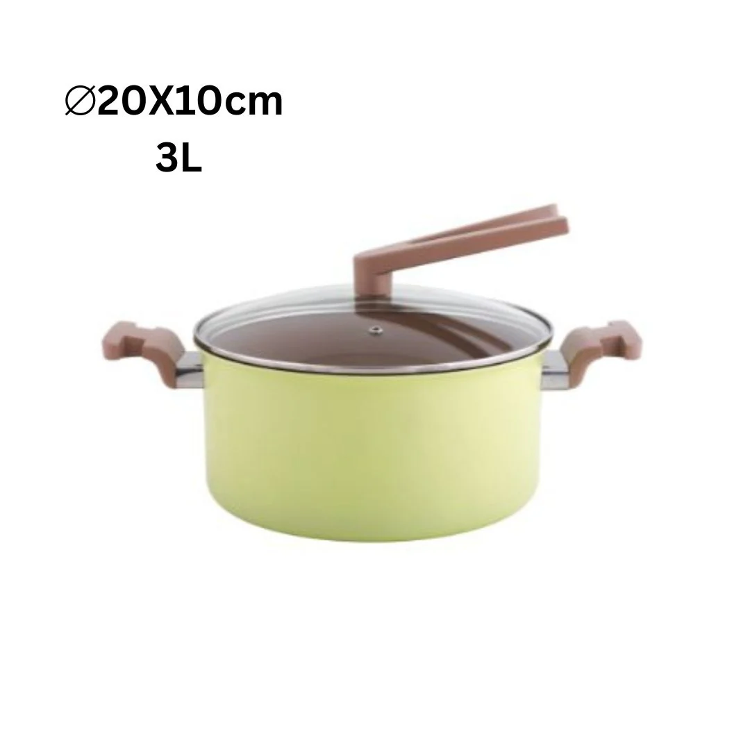 Safico Pro Aluminium Nonstick Ceramic Induction Usable Saucepan With Standable Handle - Image 8