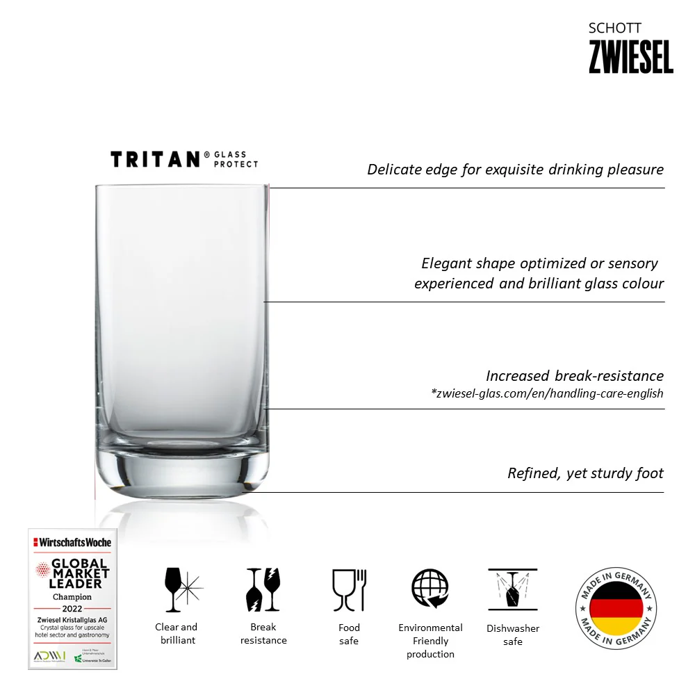 Schott Zwiesel Tritan Crystal Convention Beer Tumbler, 255 mL - Box of 6 - Image 4