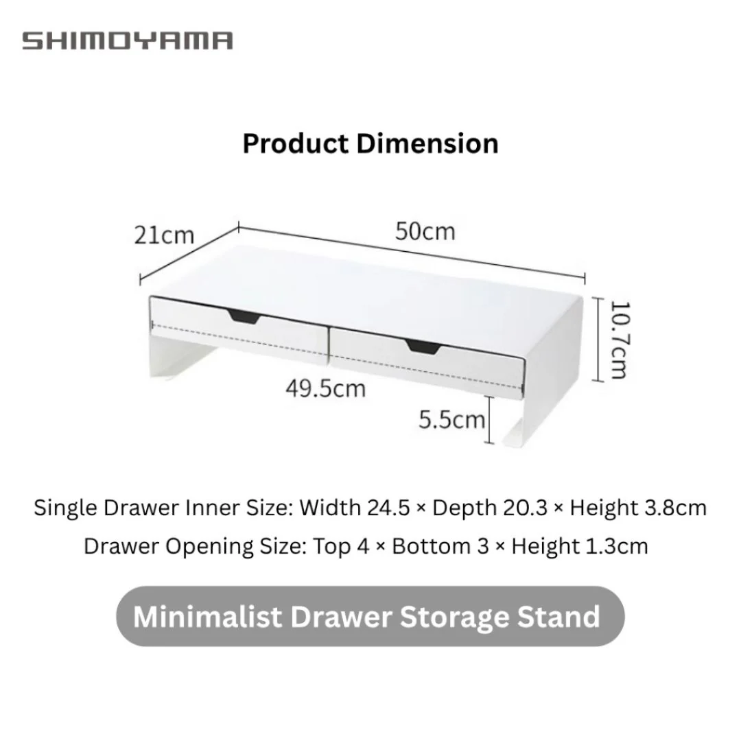 Shimoyama Kitchen Storage Sand with Drawer | Minimalist Drawer Storage Stand - Image 3