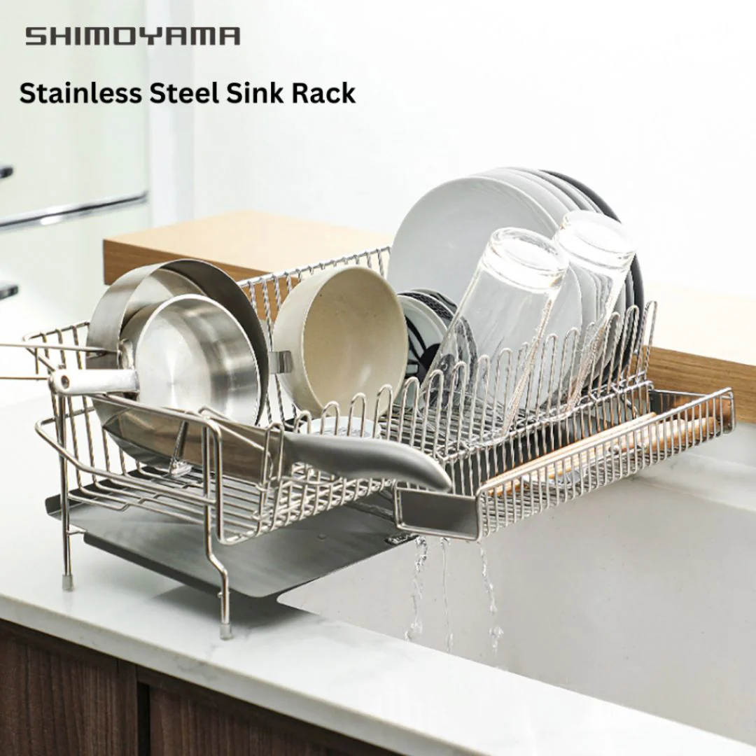 Shimoyama Stainless Steel Sink Drainer Rack - Image 2