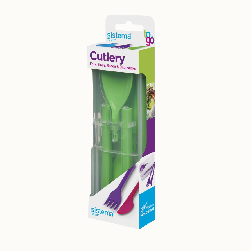 SISTEMA 3 Piece Detachable Cutlery Set To Go - Image 4