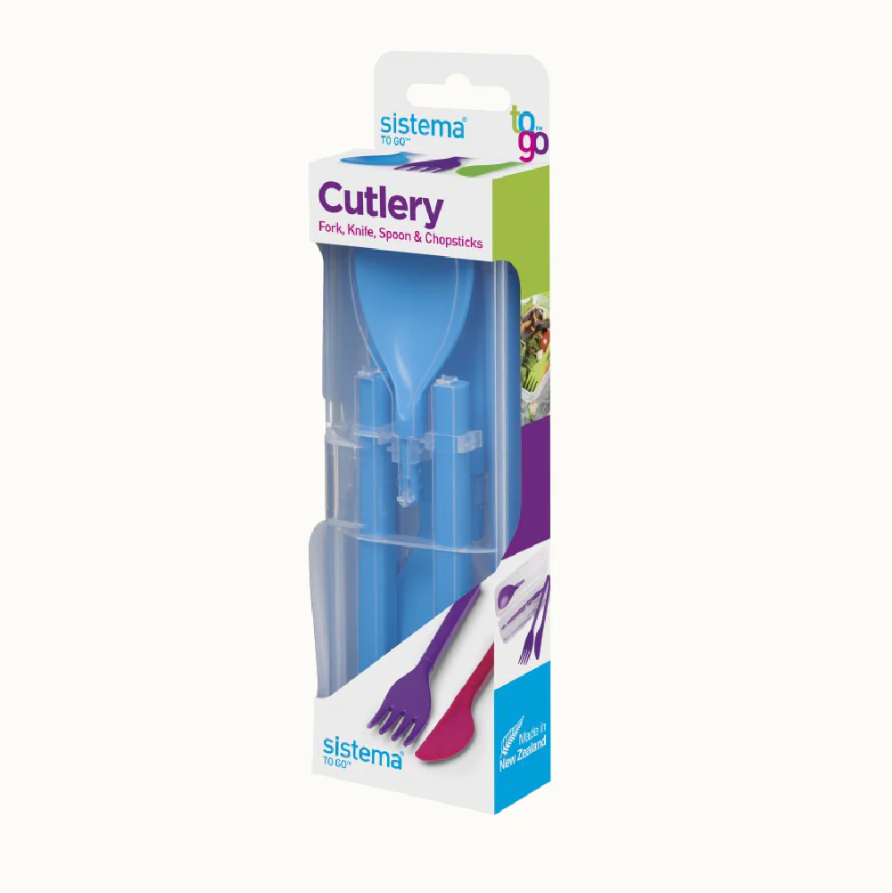 SISTEMA 3 Piece Detachable Cutlery Set To Go - Image 5