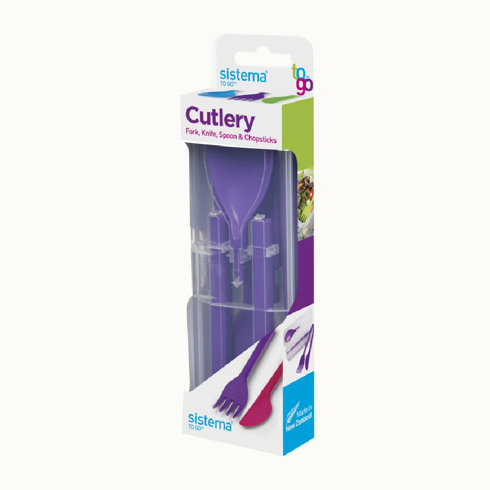 SISTEMA 3 Piece Detachable Cutlery Set To Go - Image 6