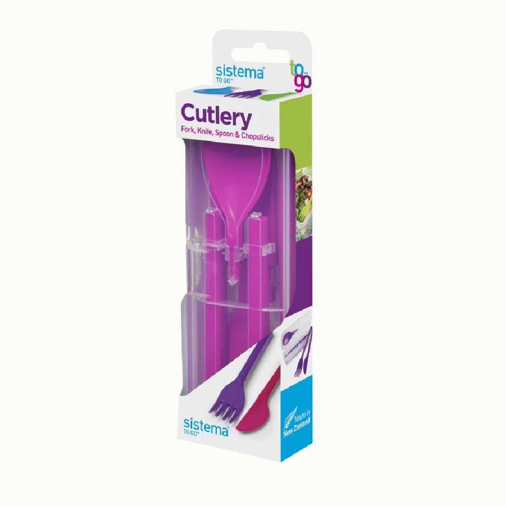 SISTEMA 3 Piece Detachable Cutlery Set To Go - Image 7