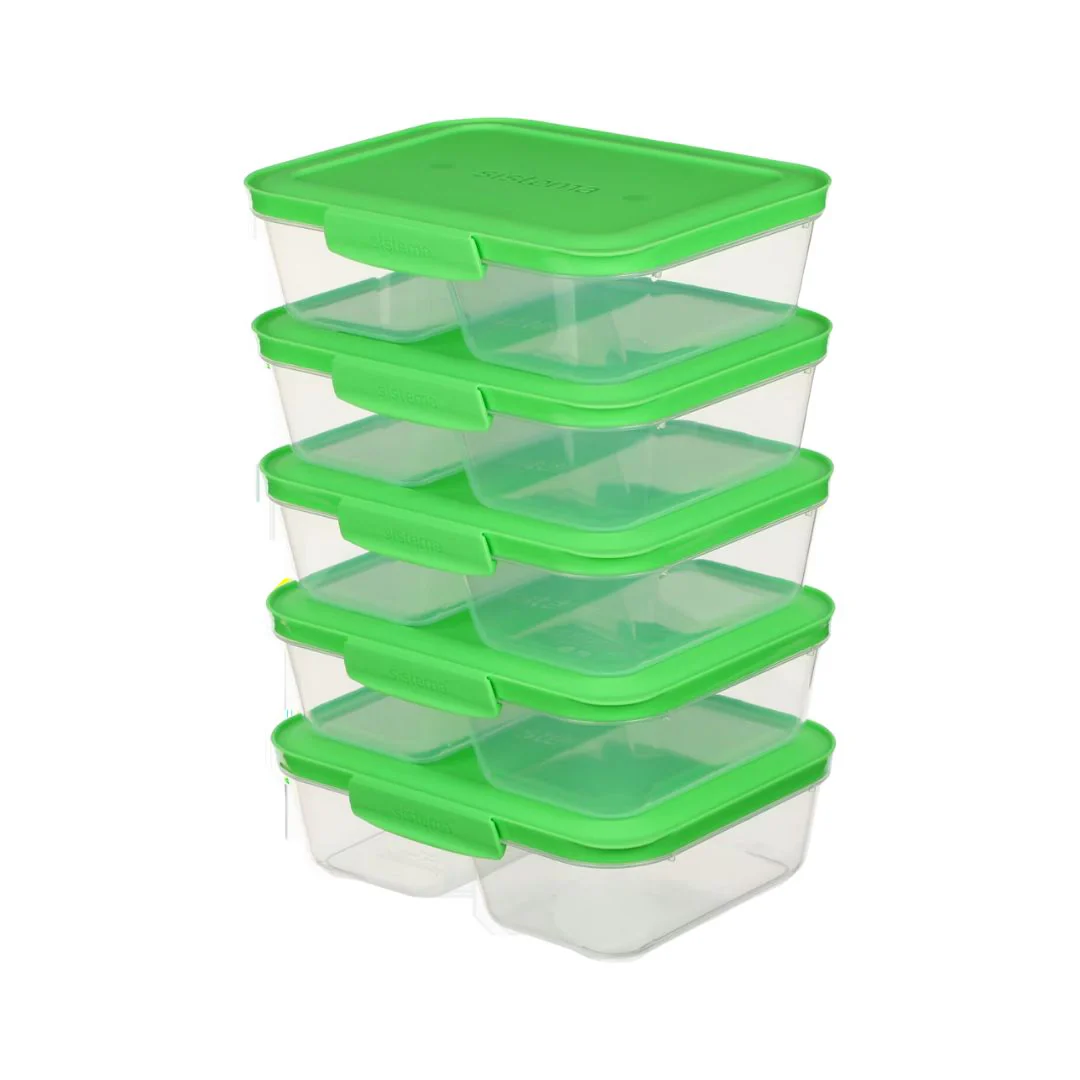 Sistema 870ml Meal Prep Nest It 5 pack - Image 3