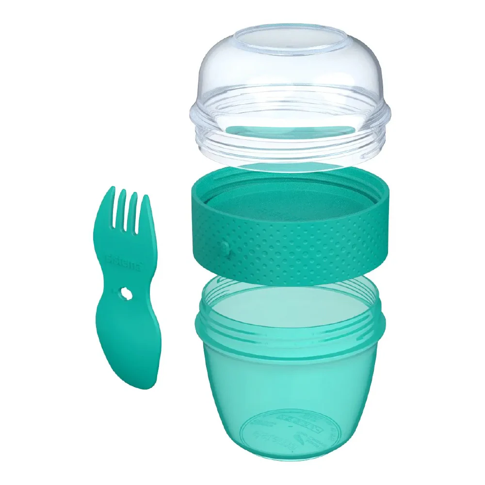 SISTEMA Snack Capsule To Go Double Sided Snack Container With Spork 515ml - Image 5