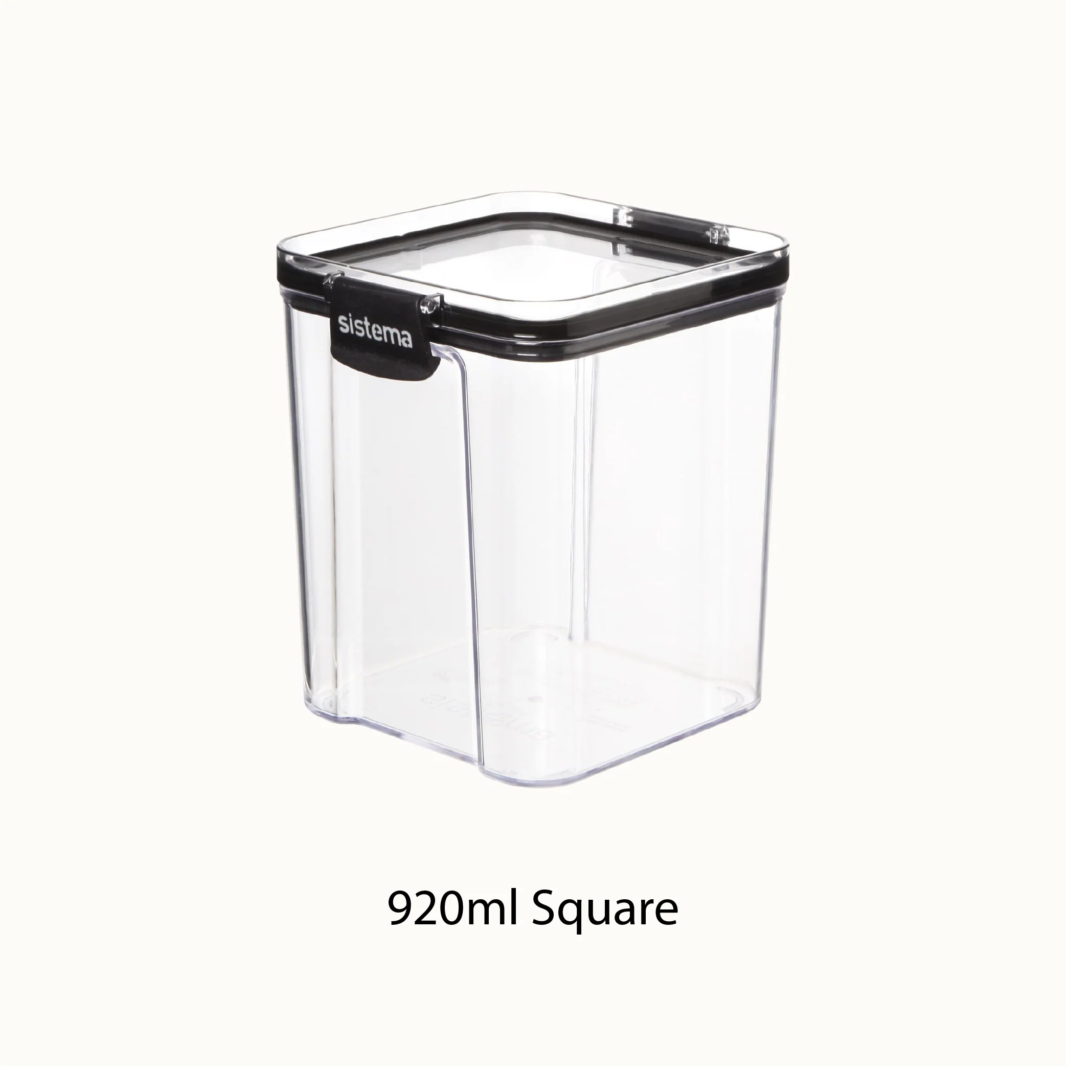 SISTEMA Ultra Clear Sturdy Plastic Square Food Storage Container - Image 4