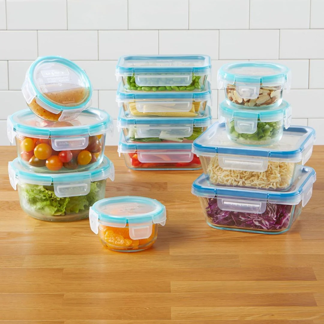 Snapware Total Solution Set Of 4 Square & Round Glass Food Container - Image 2