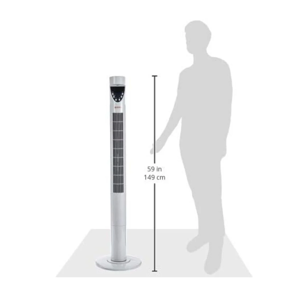 Sona 47" Remote Slim Tower Fan - Image 6