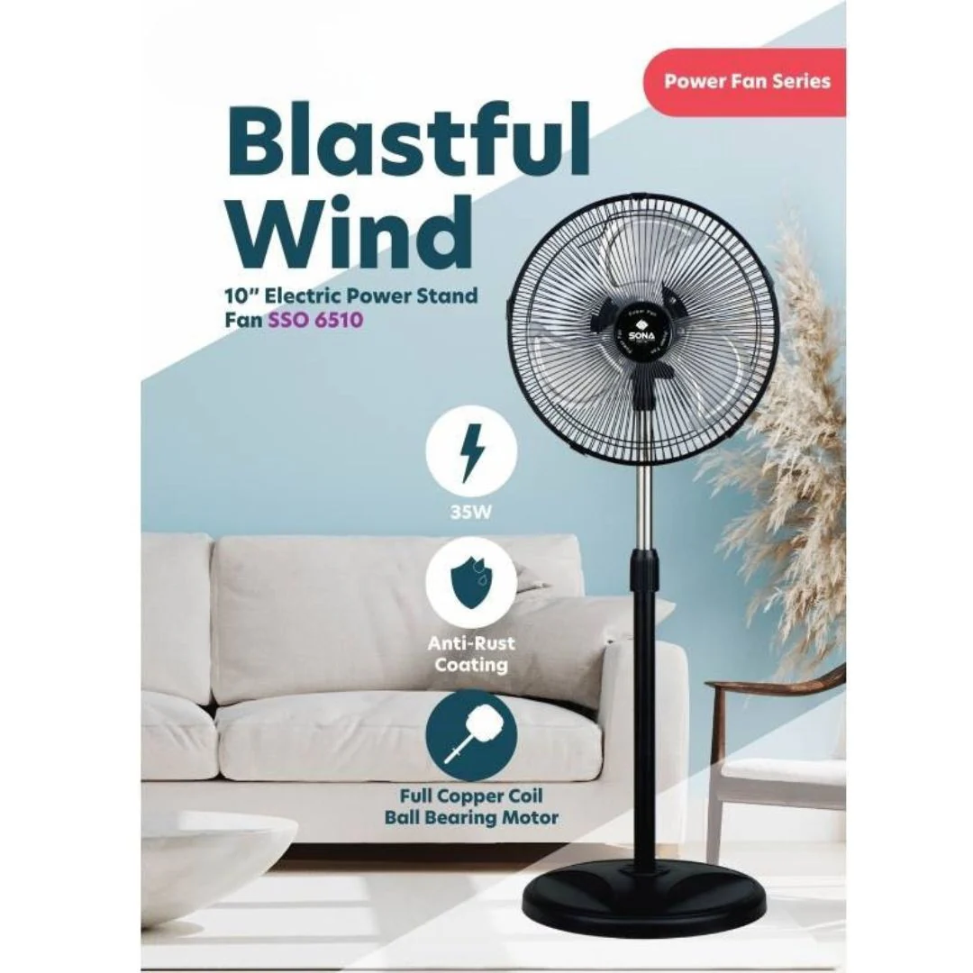 Sona Oscillator Power Stand Fan - Image 2