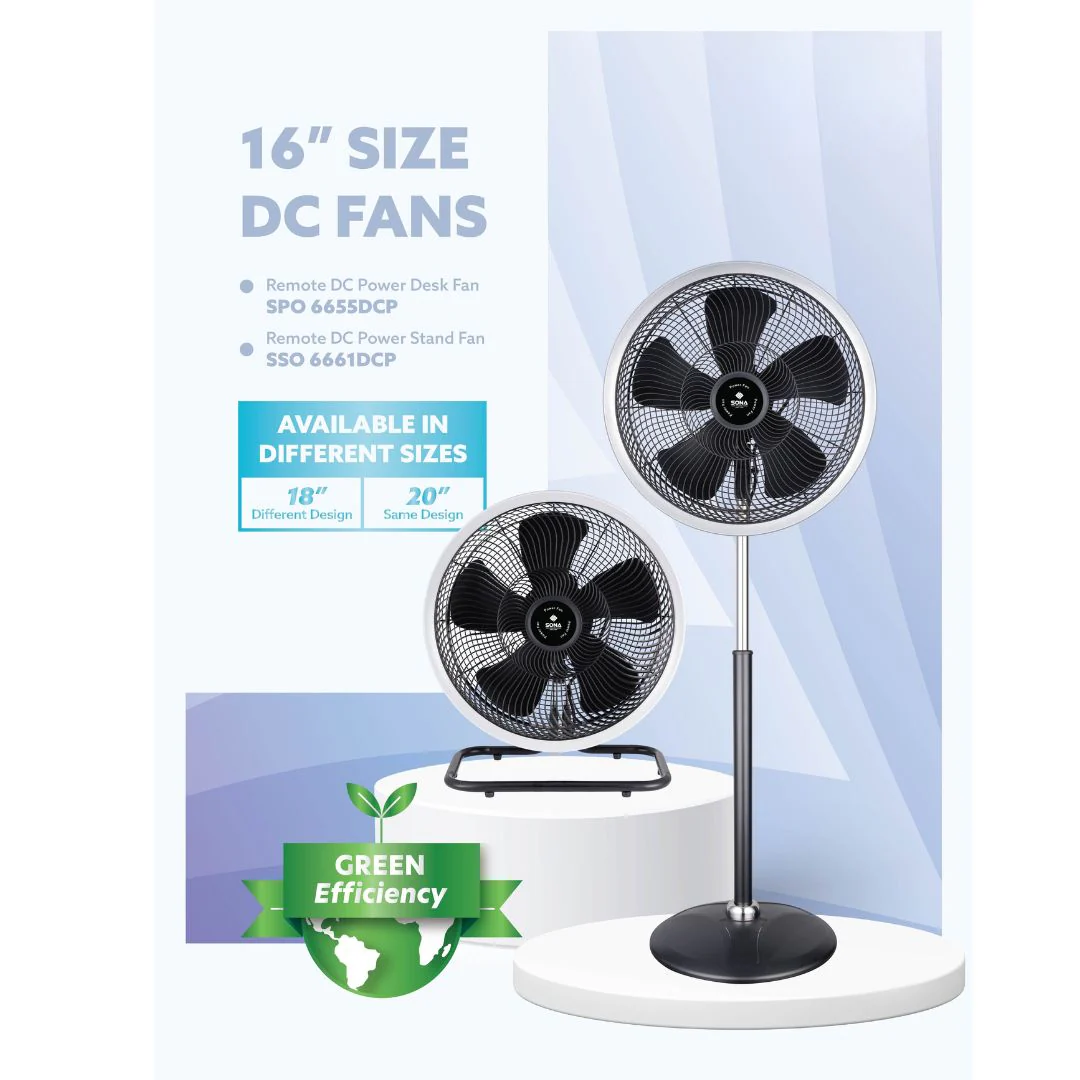 Sona Remote DC Power Desk Fan - Image 4