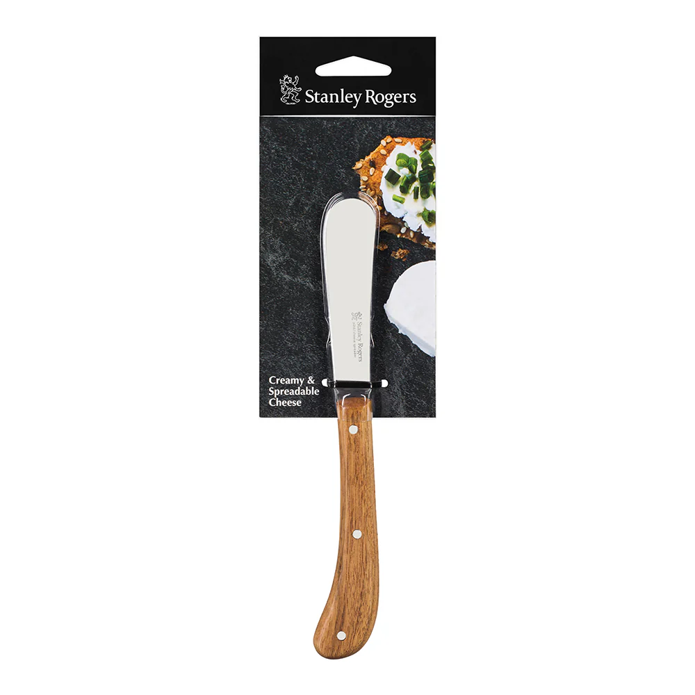 STANLEY ROGERS Pistol Grip Acacia Cheese Spreader