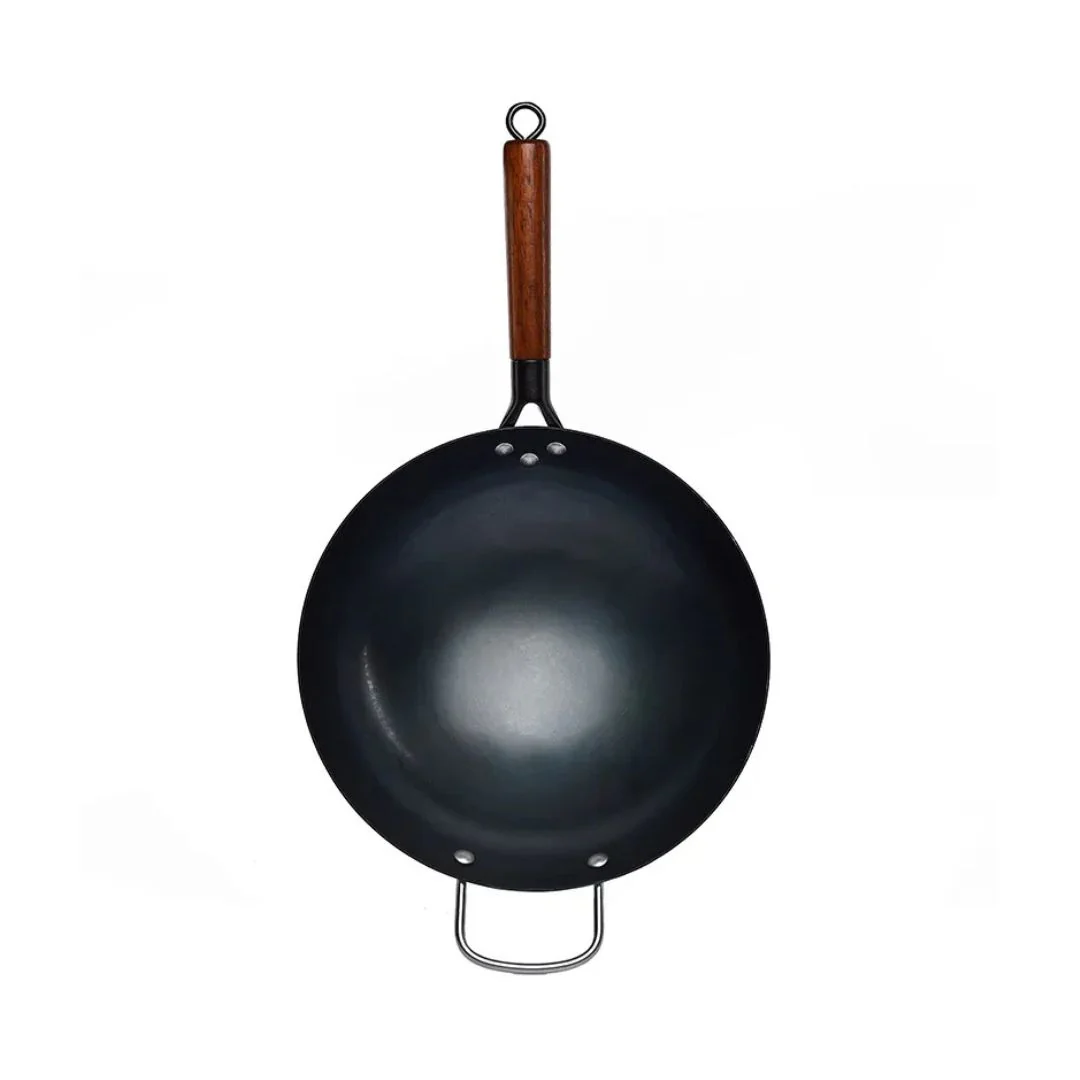 Steelcraft Black Steel 34cm Wok - Image 2