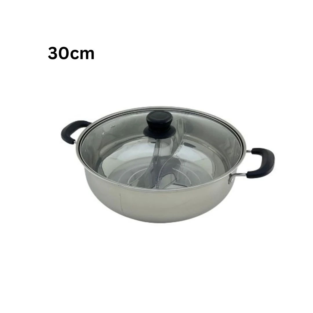 Steelcraft Stainless Steel Divided Hot Pot - Image 2