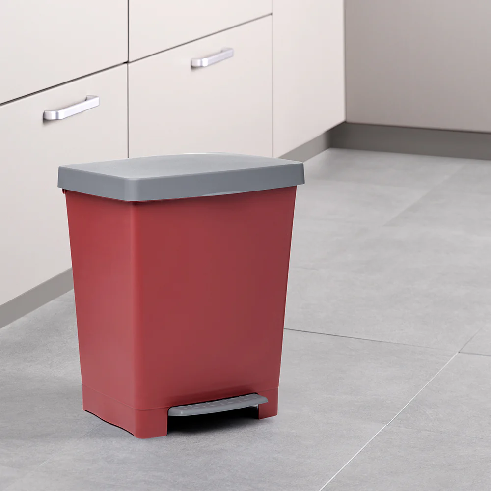 Tatay Pedal Dust Bin CUBIK (Bordeaux) T0200.16 - Image 2
