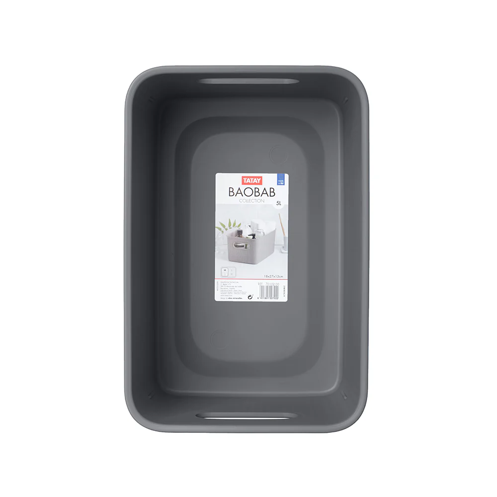 Tatay Storage Basket M 5L BAOBAB (Grey) T0102.14 - Image 2
