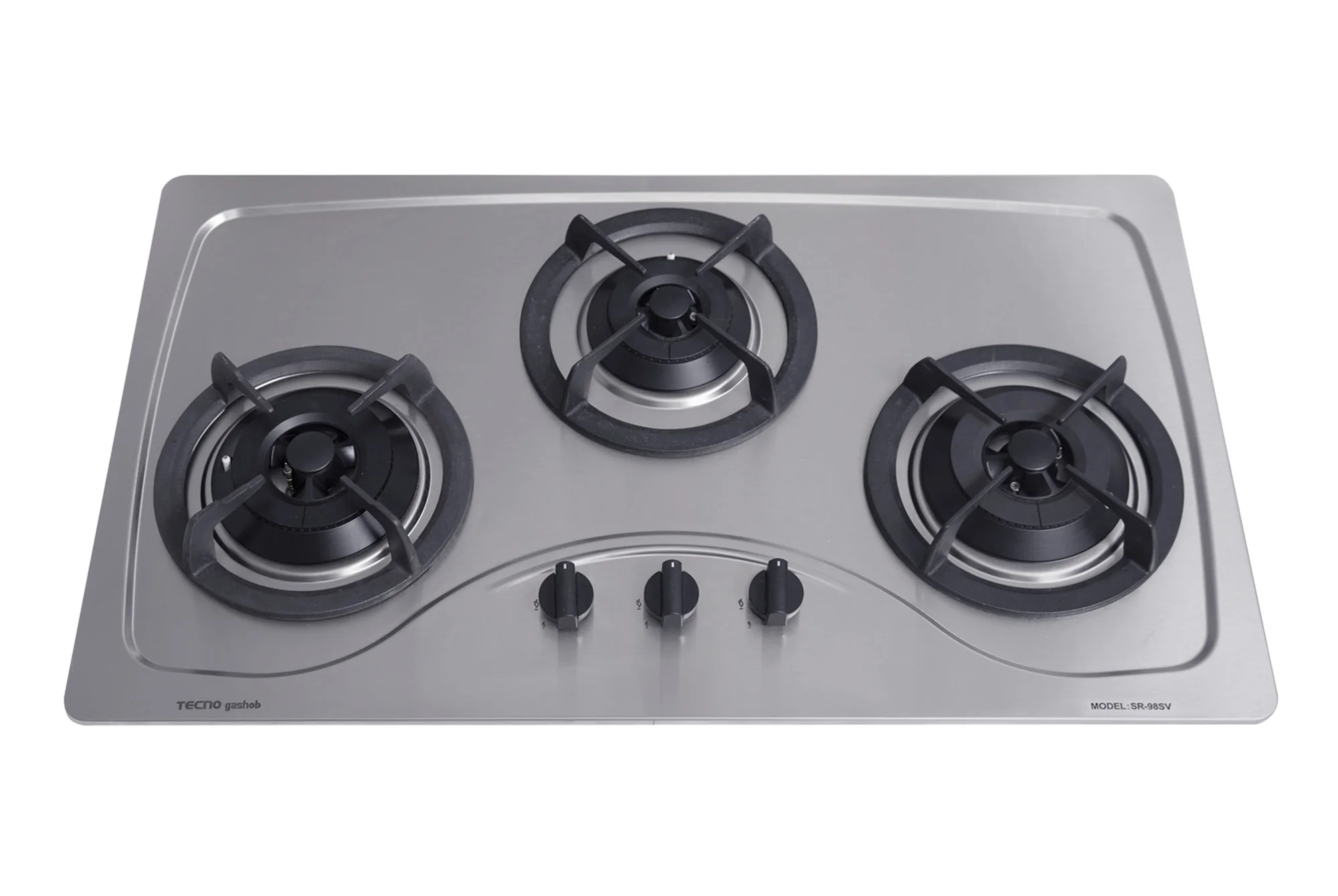 Tecno 3-Burner 86cm Stainless Steel Cooker Hob