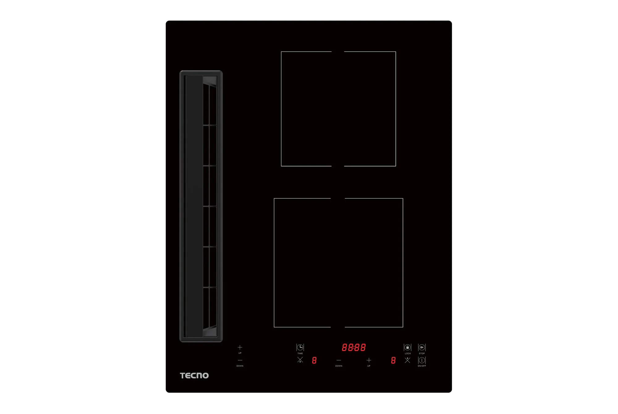 Tecno 40cm Induction Hob with Integrated Plasma Hood