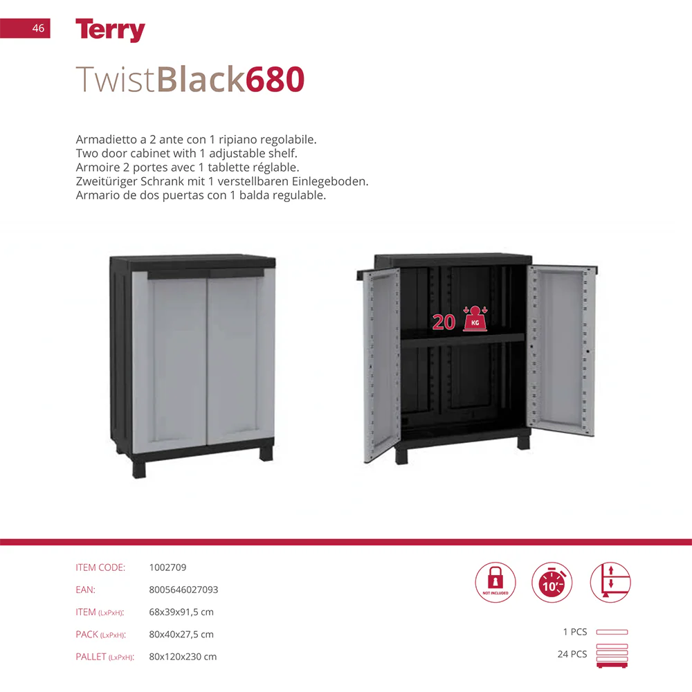 Terry TwistBlack Outdoor & Indoor Cabinet - Image 14