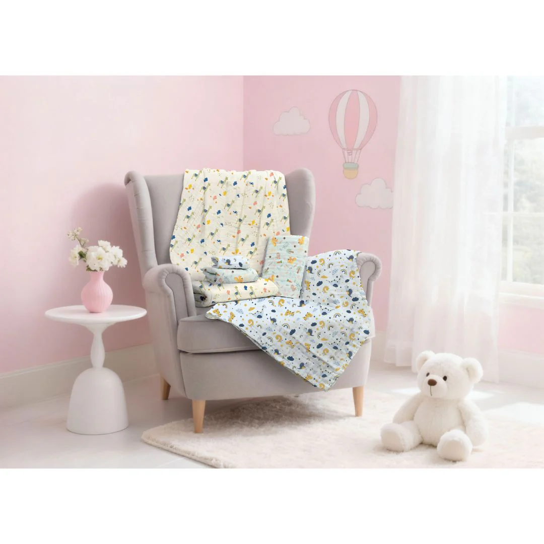 The Gang 100% Cotton 6-Ply High Density Printed Gauze Bath Linen Alpaca - Image 2