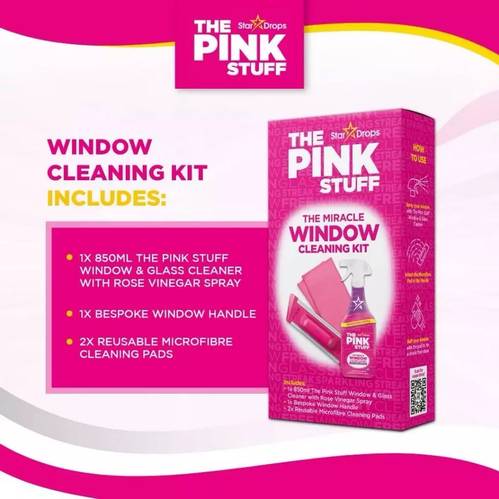 The Pink Stuff The Miracle Window Cleaning Kit - Image 3