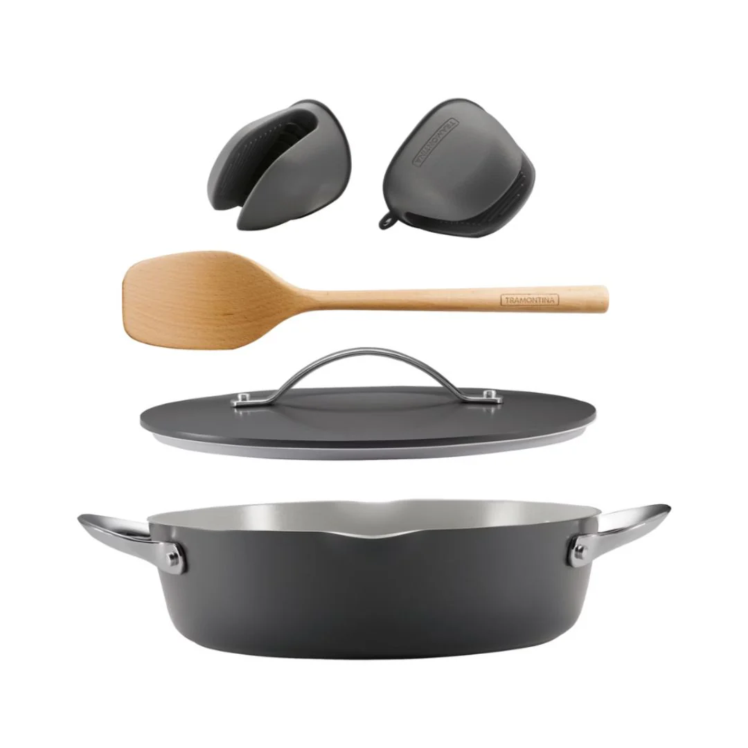 Tramontina 5pcs Multi-Purpose Pan Set 28cm Fiora - Image 7