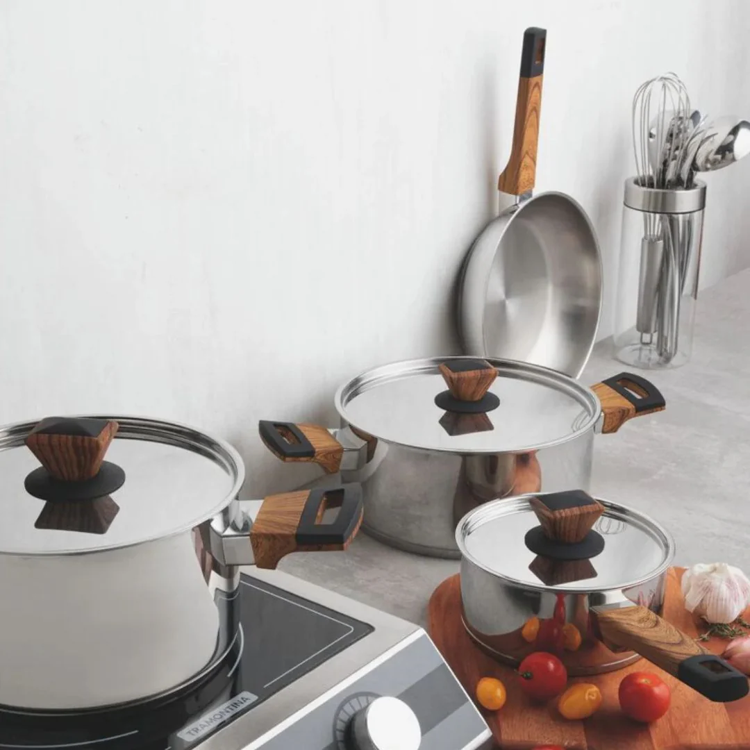 Tramontina Brava 16cm Suace Pan with Lid - Image 4